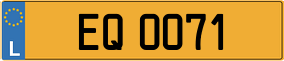 Trailer License Plate
